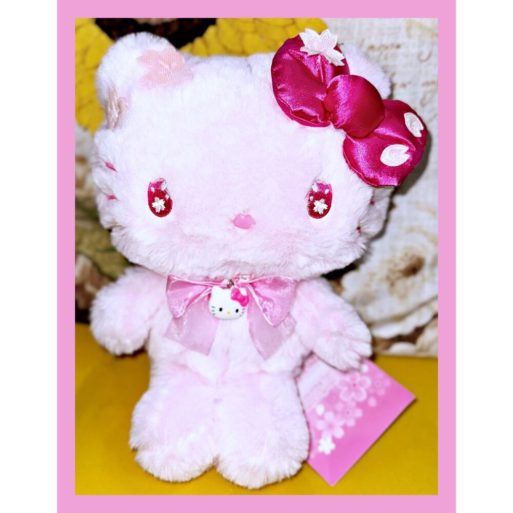Japan Sanrio Original Plush Doll Toy Hello Kitty Sakura Cherry Blossom 2025